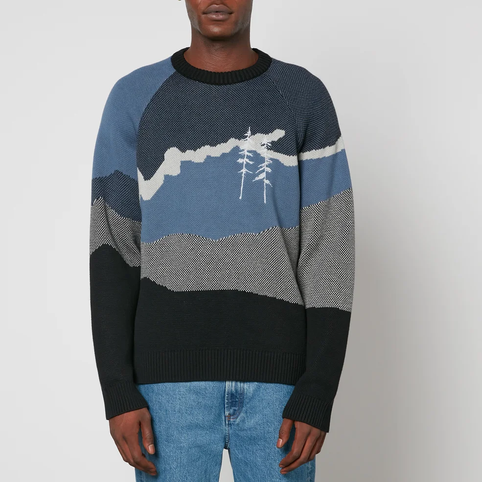 PS Paul Smith Intarsia-Knit Cotton Jumper Image 1