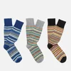 PS Paul Smith Three-Pack Cotton-Blend Socks - Image 1