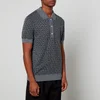 Balmain Logo-Jacquard Wool-Blend Polo Shirt - Image 1