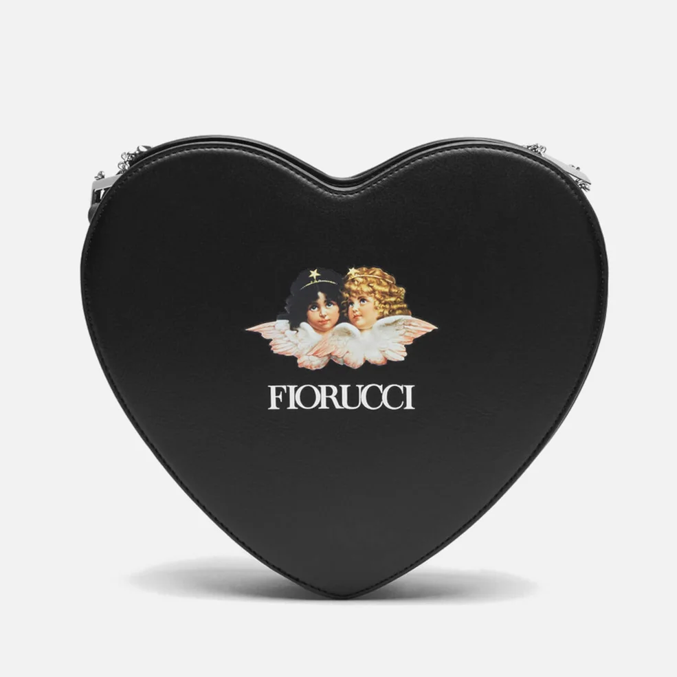 Fiorucci Angels Heart Embellished Faux Leather Bag Image 1