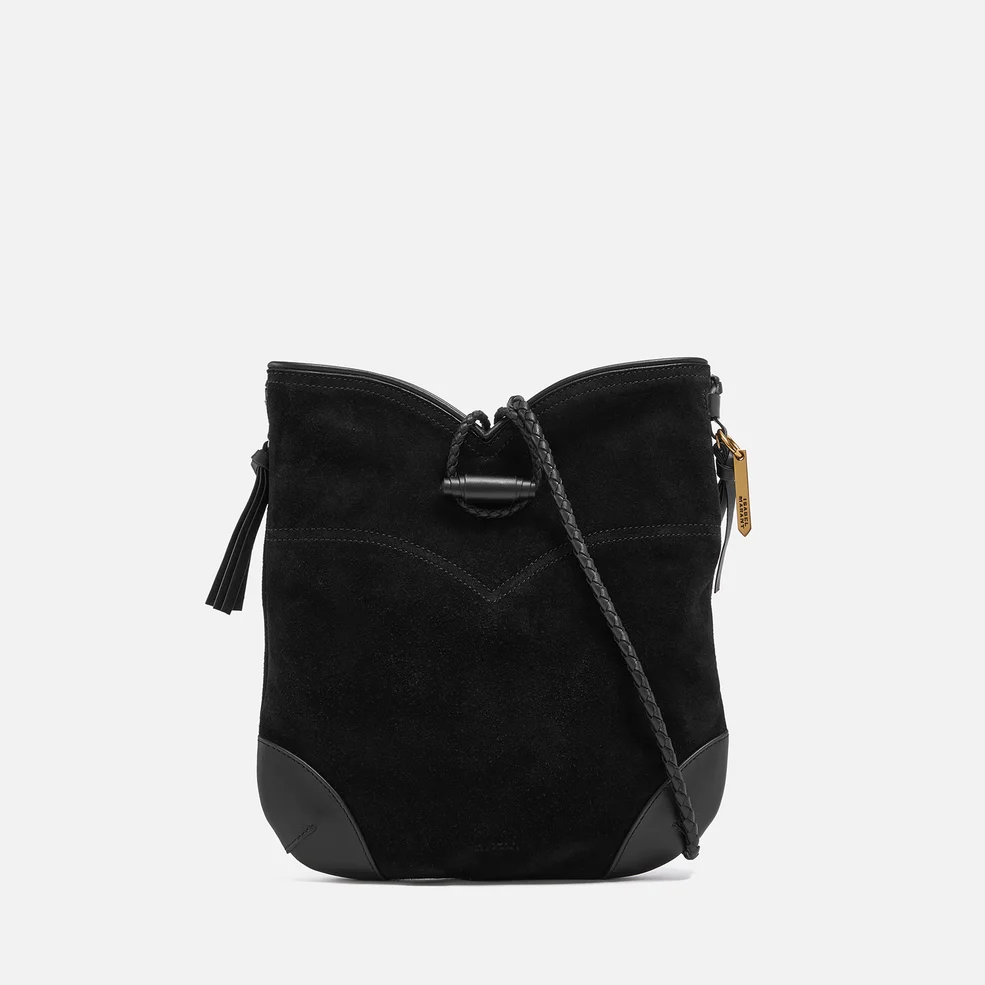 Isabel Marant Tyag Leather-Trimmed Suede Shoulder Bag Image 1