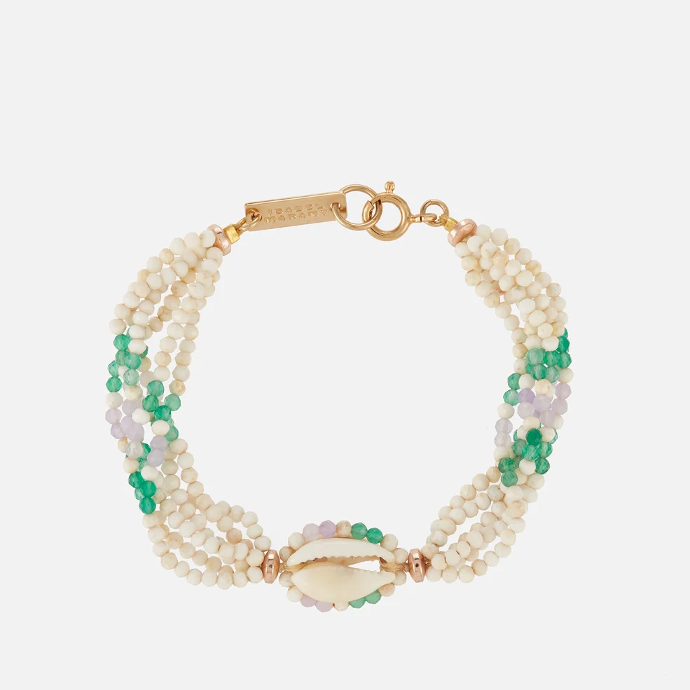 Isabel Marant Gold-Tone, Shell and Bead Bracelet Image 1