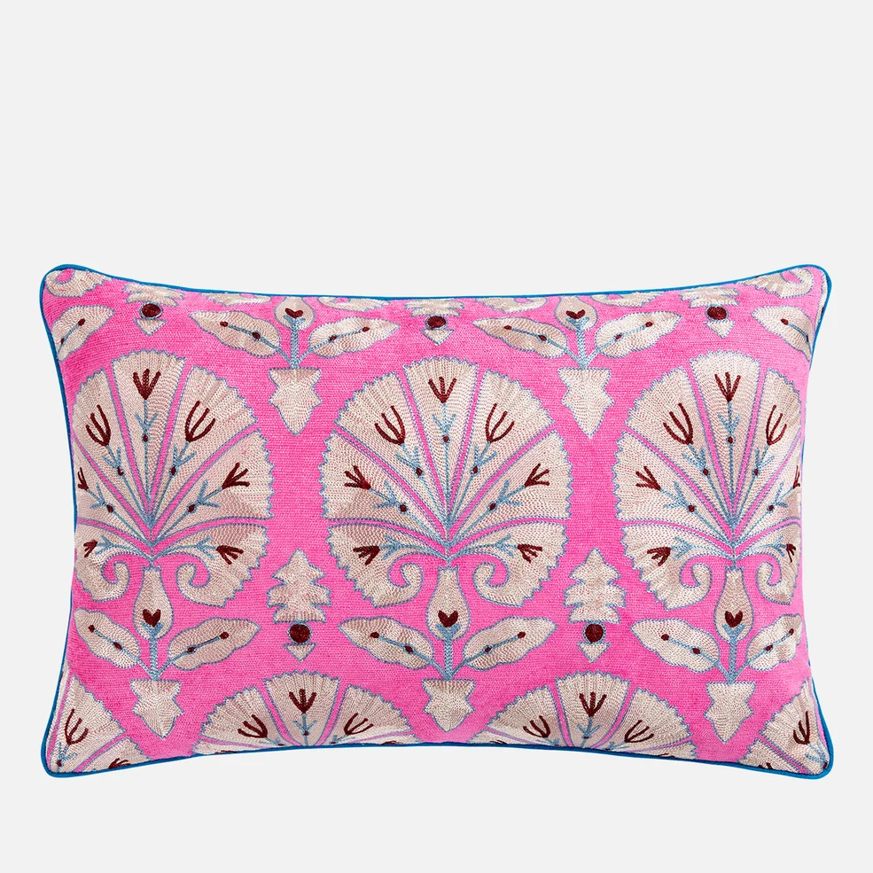 anna + nina Daisy Suzani Embroidered Cushion Image 1