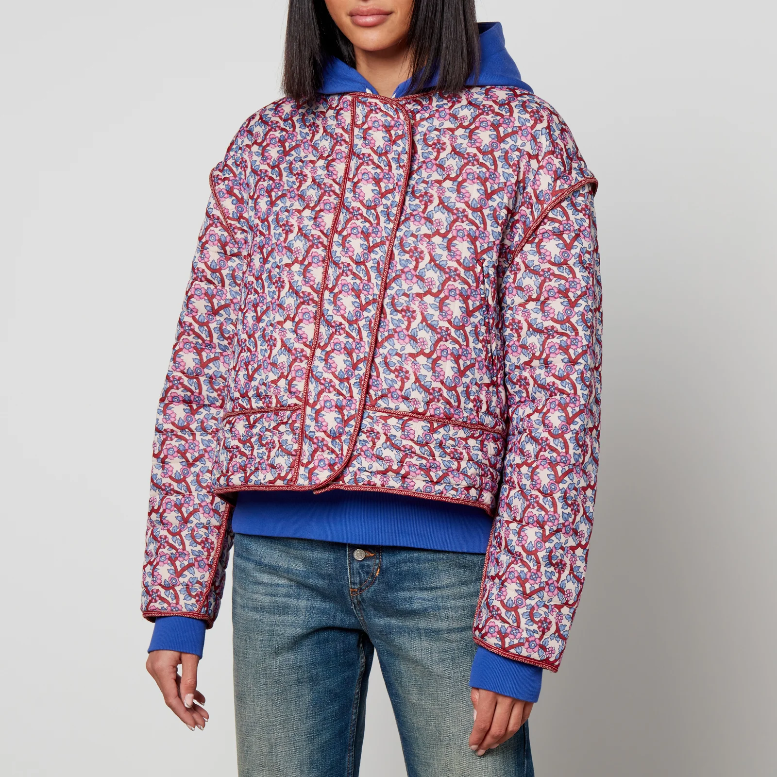 Marant Etoile Gelio Floral-Print Quilted Cotton Jacket Image 1