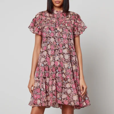 Marant Etoile Lanikaye Floral Cotton-Chiffon Mini Dress