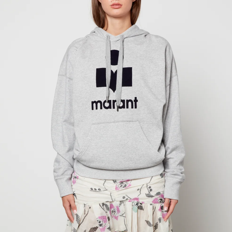 Marant Etoile Mansel Logo Cotton-Blend Jersey Hoodie Image 1