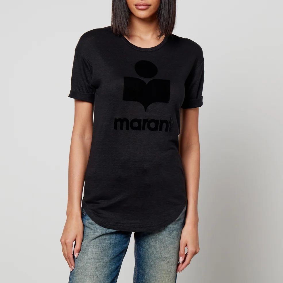 Marant Etoile Koldi Linen Logo T-Shirt Image 1