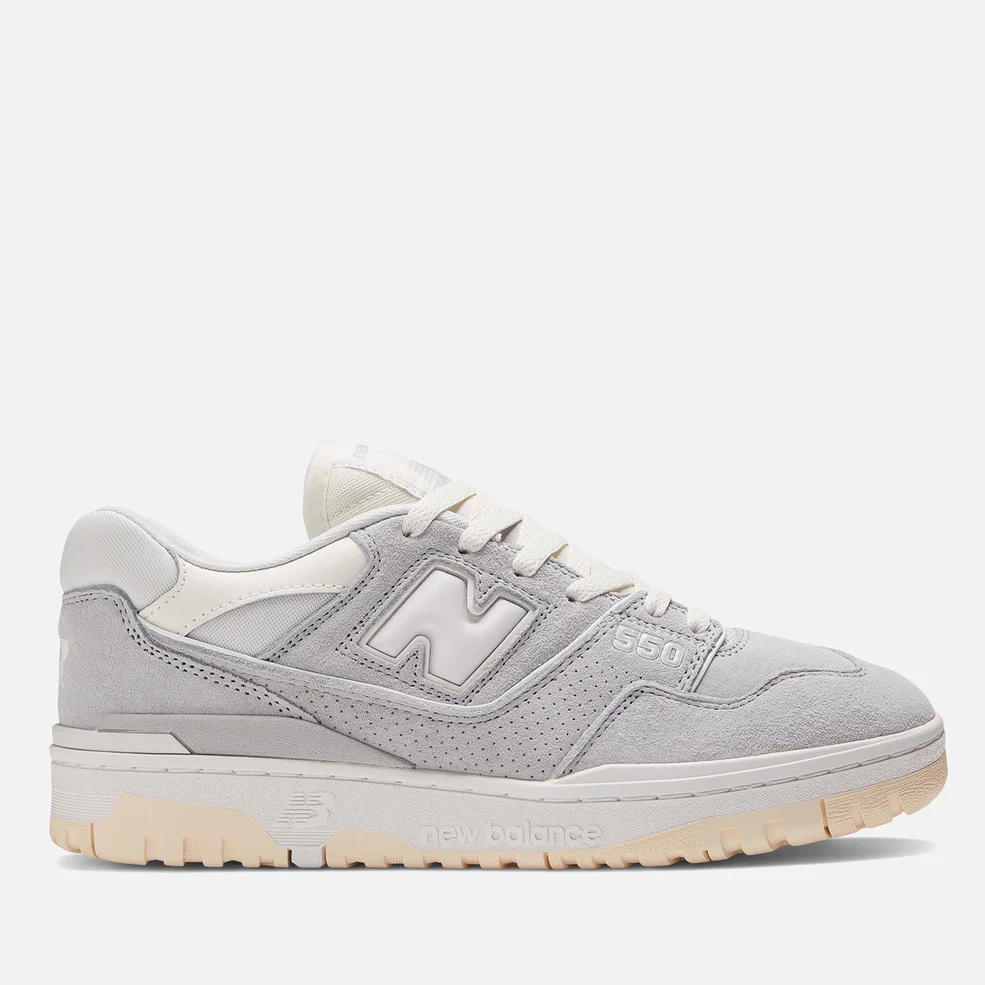 New Balance Men's 550 Suede and Leather Trainers Image 1