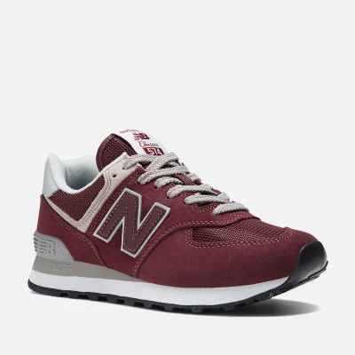 New Balance Women's 574 Sport Evergreen Suede Trainers