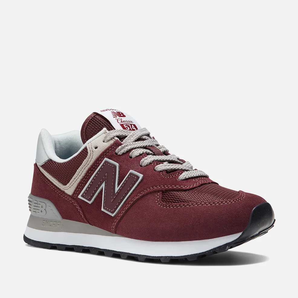 New Balance Women's 574 Sport Evergreen Suede Trainers Image 1