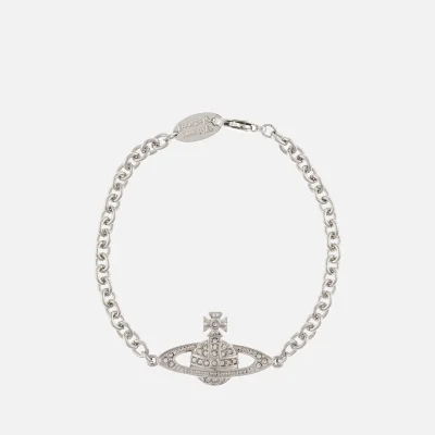 Vivienne Westwood Mini Bas Relief Silver-Tone and Crystal Bracelet