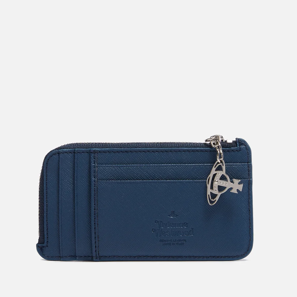 Vivienne Westwood Saffiano Zipped Leather Cardholder Image 1