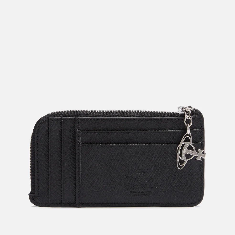 Vivienne Westwood Saffiano Zipped Leather Cardholder Image 1