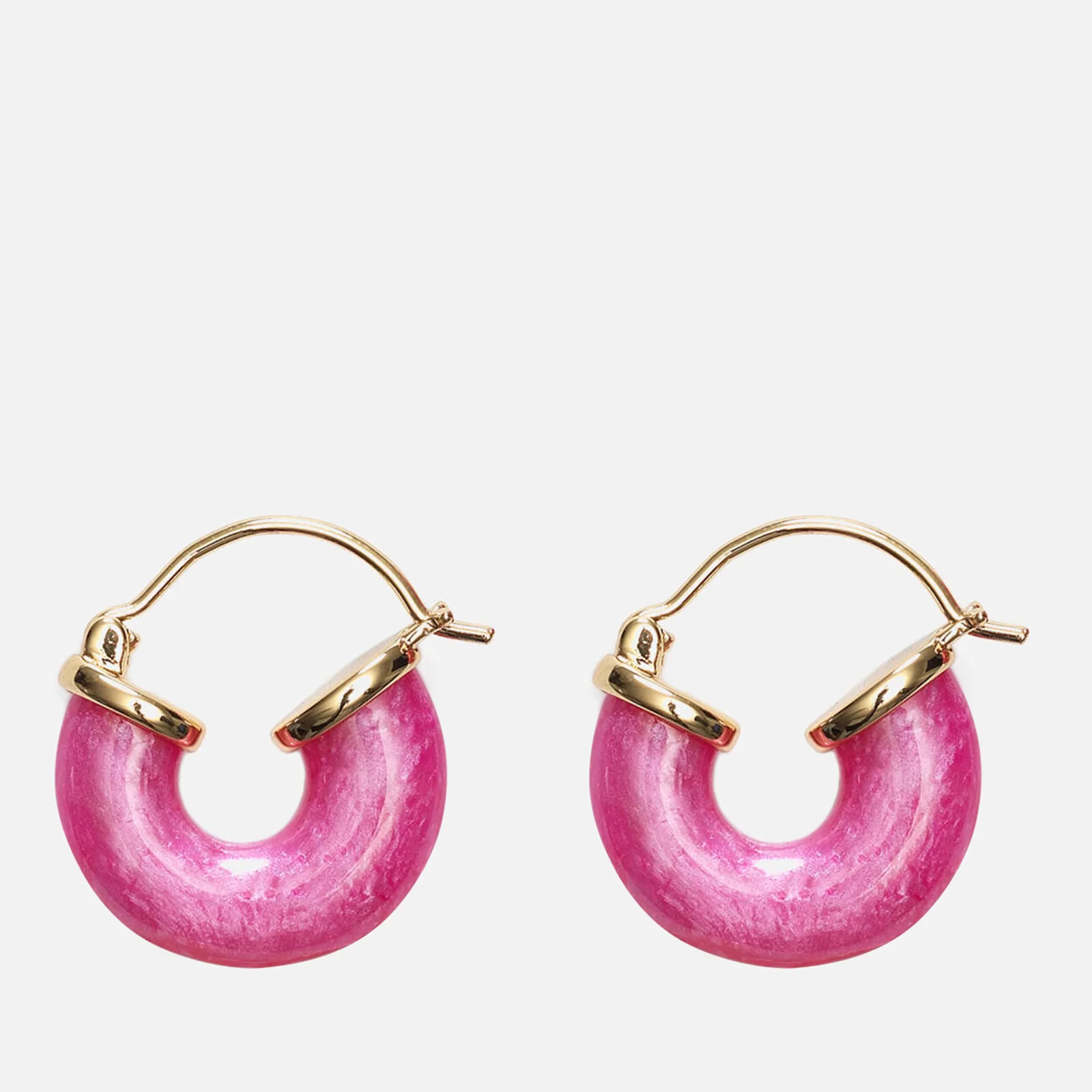 Anni Lu Petit Swell Resin Hoop Earrings Image 1
