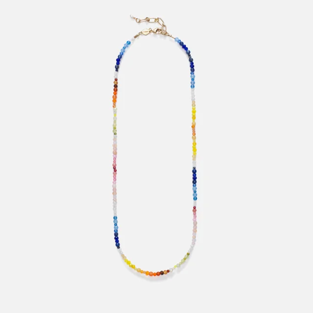 Anni Lu Gili Bead, Multi-Stone and Gold-Plated Necklace