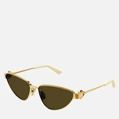 Bottega Veneta Metal Cat Eye Sunglasses