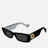 Gucci Fluo Acetate Rectangle-Frame Sunglasses - Image 1