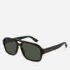 Gucci Web Pilot Acetate Aviator-Style Sunglasses - Image 1