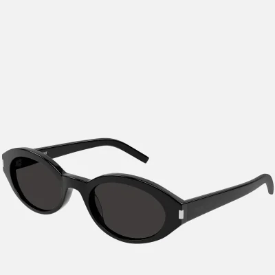 Saint Laurent Feminine Oval Acetate Sunglasses