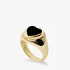 Wilhelmina Garcia Gold-Plated Silver Heart Ring - Image 1