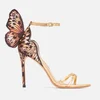 Sophia Webster Chiara Leather and Satin Heeled Sandals - Image 1