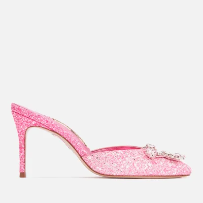Sophia Webster Margaux Glittered Leather Mules