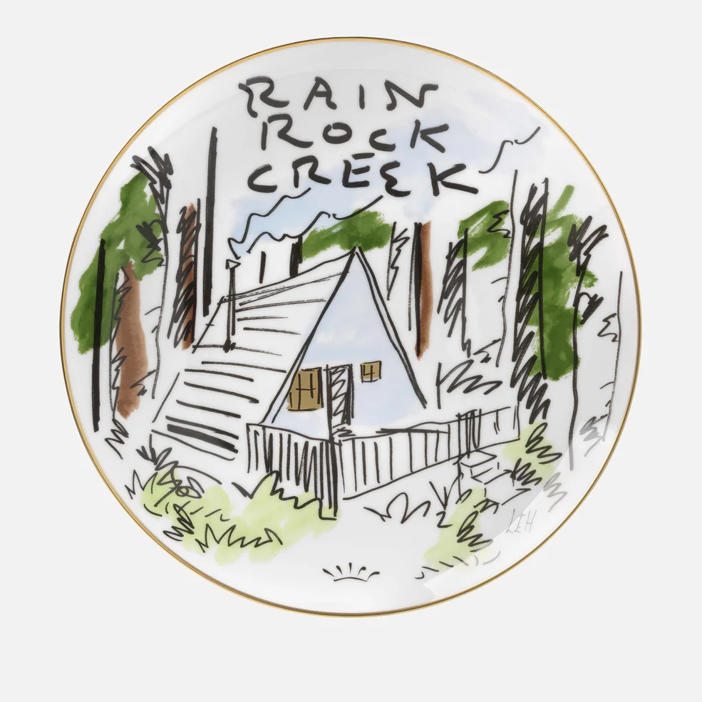 Luke Edward Hall Round Plate - Rain Rock Creek - 27cm Image 1