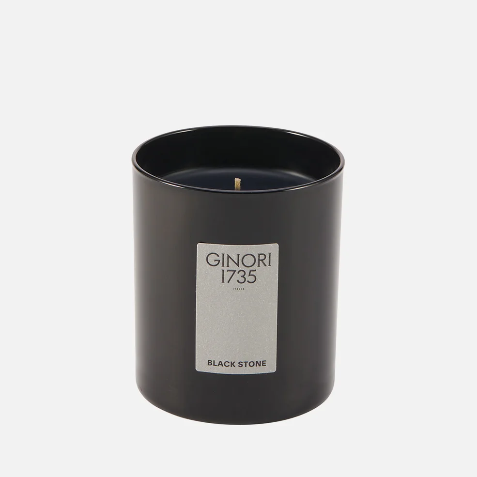 Ginori 1735 Lcdc Black Stone Refill Candle - 190g Image 1