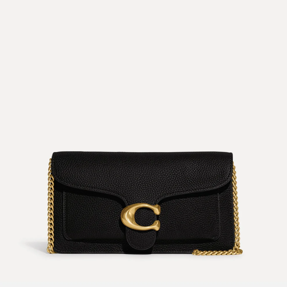 Coach Tabby Chain Leather Clutch Bag Image 1