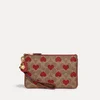 Coach Small Leather-Trimmed Coated-Canvas Clutch Bag - Image 1