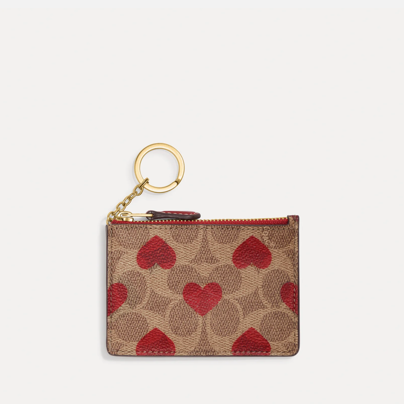 Coach Heart Monogram Leather and Coated Canvas Cardholder Image 1