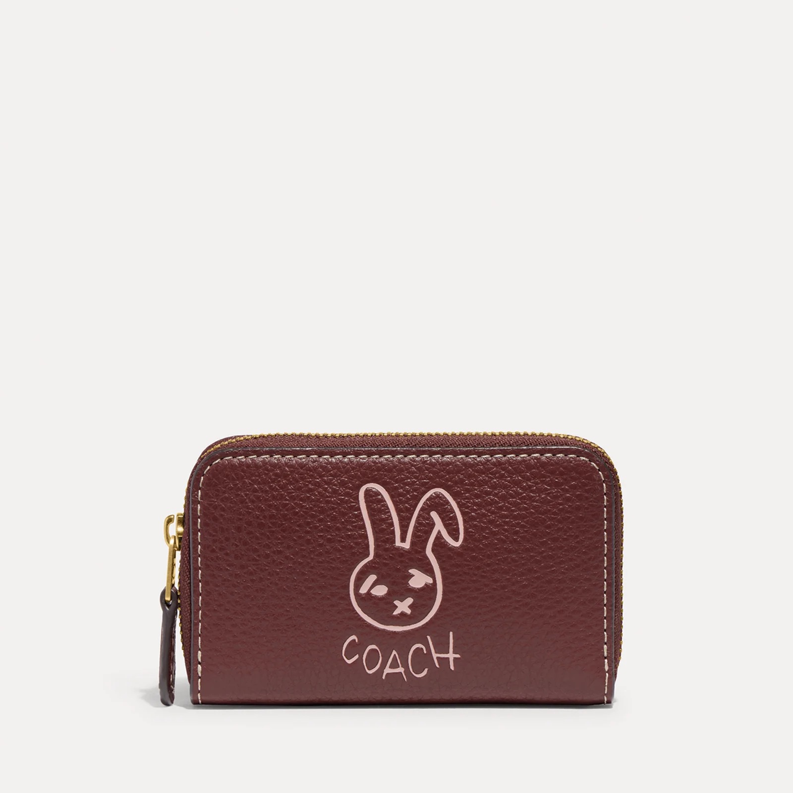 Coach Bunny Graphic Signature Coated Canvas and Leather Wallet Image 1
