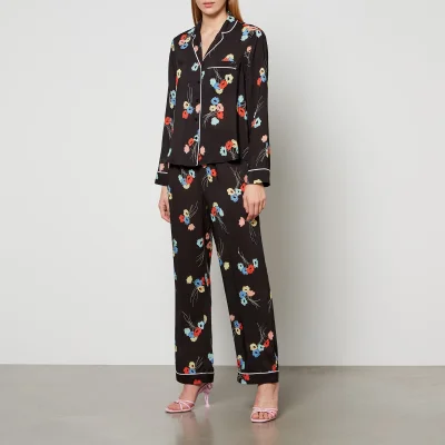 Rixo Austin Floral-Print Jersey Pyjama Set