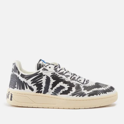 Veja X Marni V-10 Printed Leather Trainers