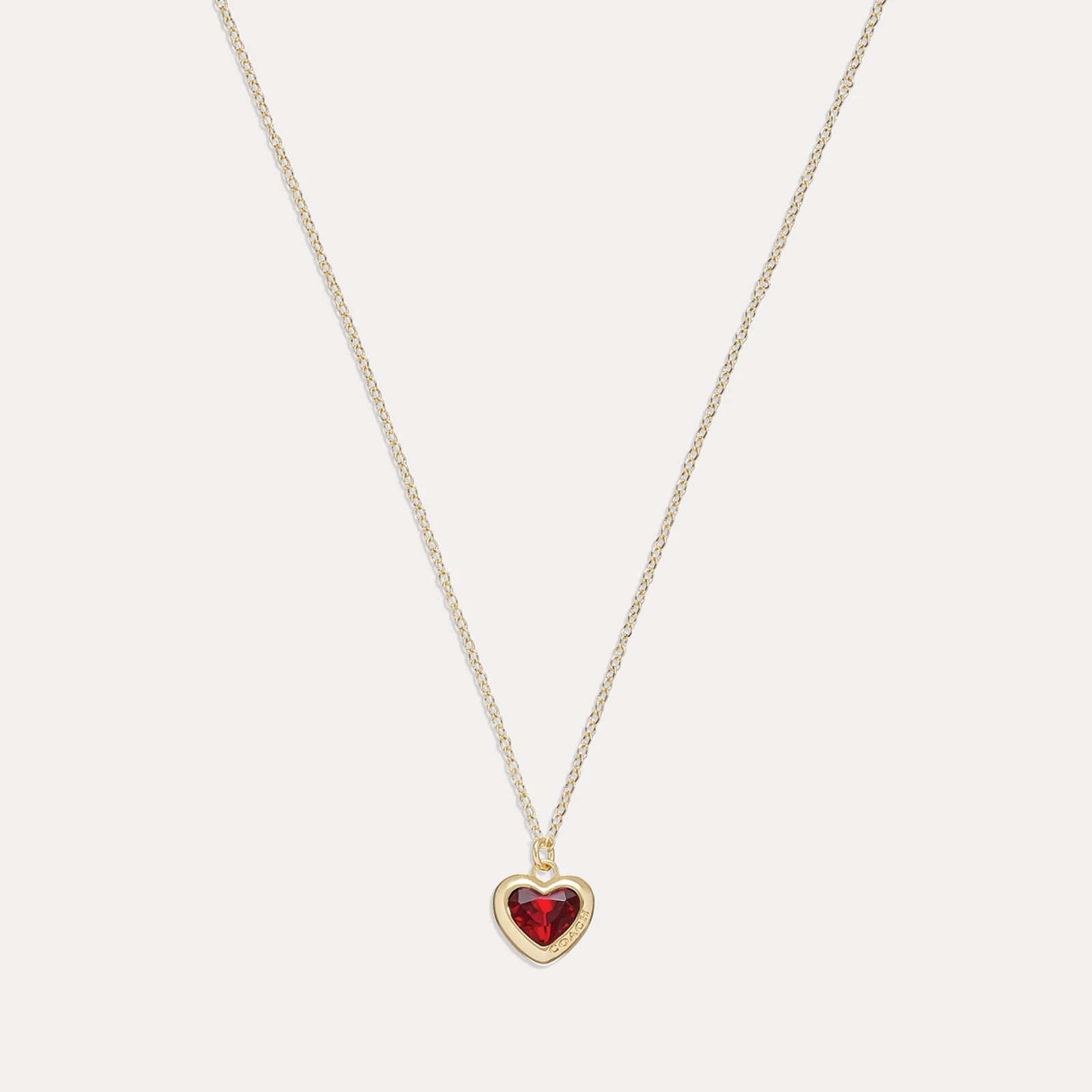 Coach Heart Pendant Necklace Image 1