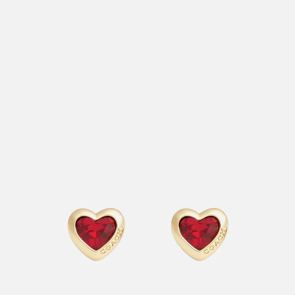 Coach Heart Stud Earrings Image 1