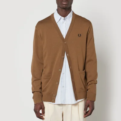 Fred Perry Classic Merino Wool and Cotton-Blend Cardigan