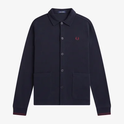 Fred Perry Logo-Embroidered Cotton-Piqué Overshirt
