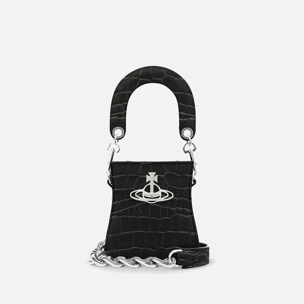 Vivienne Westwood Kelly Croc-Style Leather Small Handbag Image 1