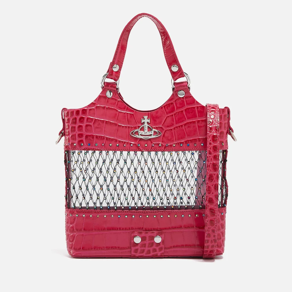 Vivienne Westwood Roxy Embellished Mesh and Leather Tote Bag Image 1
