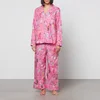 Karen Mabon Skiers Pink Cotton Pyjama Set - Image 1