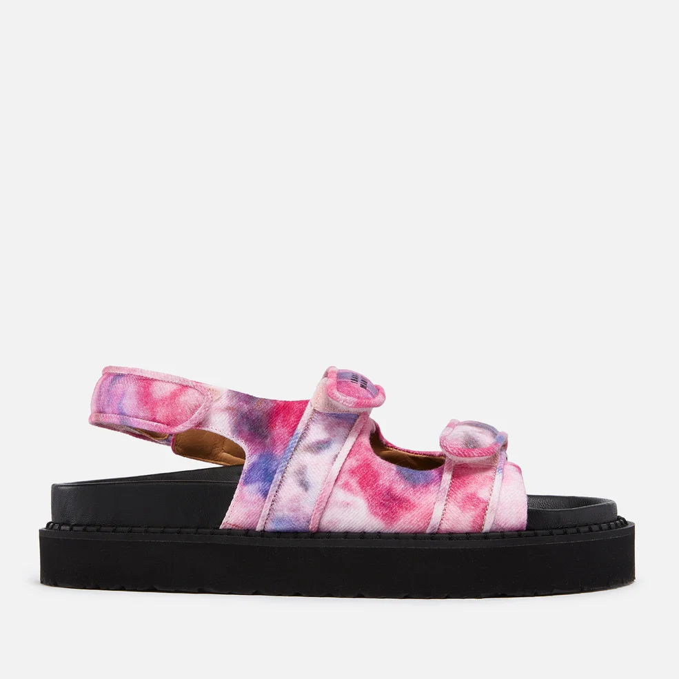 Isabel Marant Women's Madee Tie-Dyed Twill Sandals Image 1