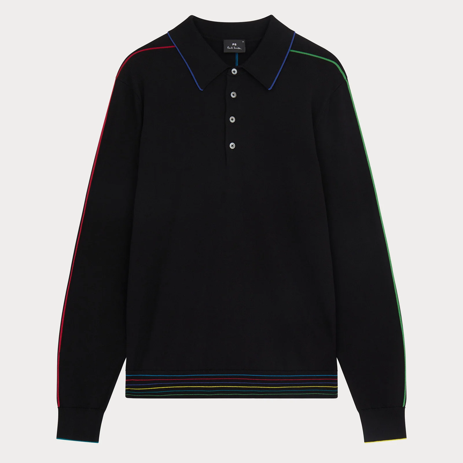 PS Paul Smith Cotton-Blend Knit Polo Sweater Image 1