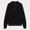 PS Paul Smith Cotton-Blend Knit Polo Sweater - Image 1