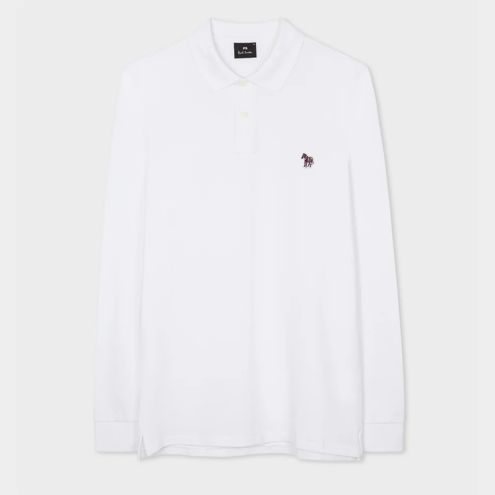 PS Paul Smith Logo-Appliquéd Cotton Polo Shirt Image 1