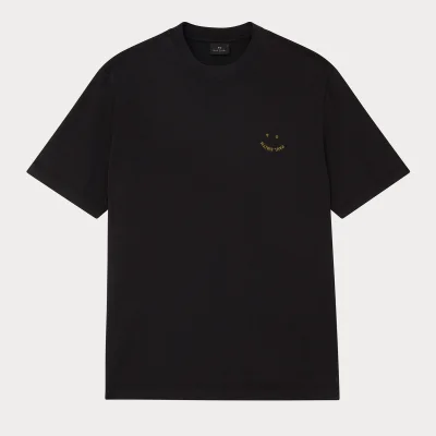 PS Paul Smith Happy Logo-Embroidery Cotton T-Shirt
