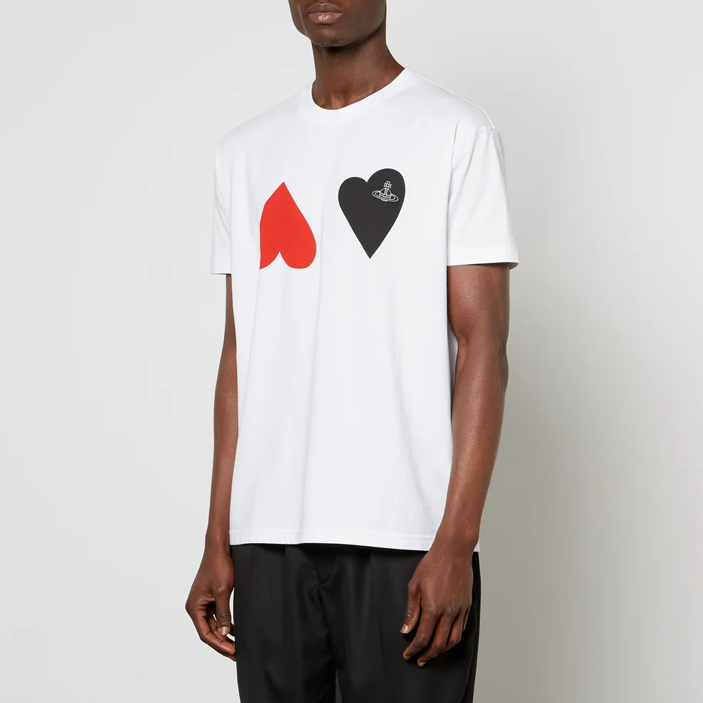 Vivienne Westwood Hearts Printed Cotton-Jersey T-Shirt Image 1