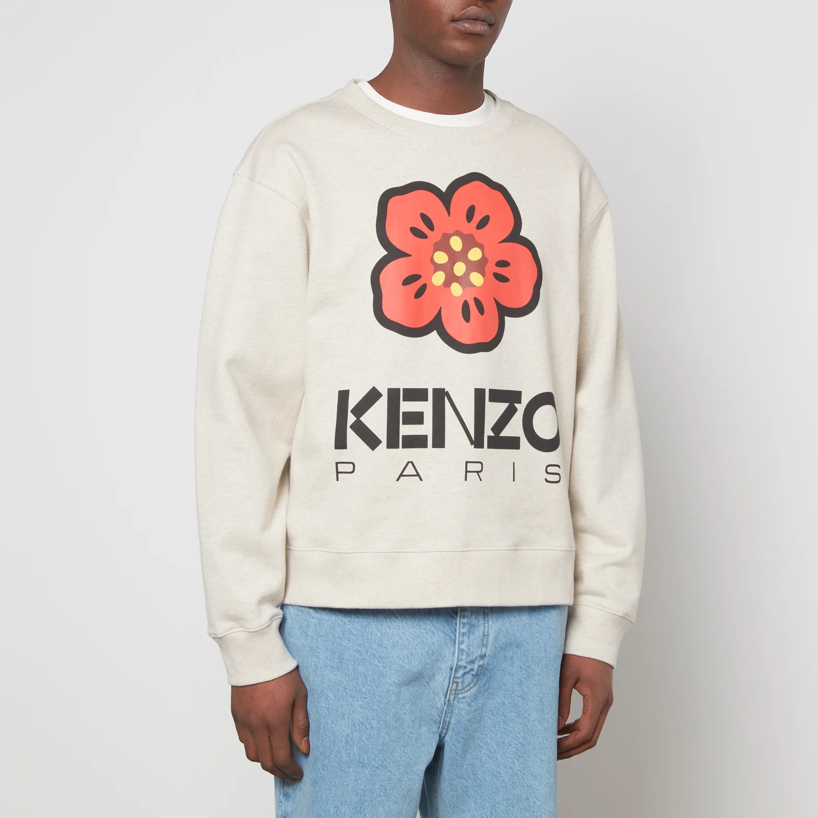 KENZO Boke Flower Cotton-Blend Jersey Sweatshirt Image 1