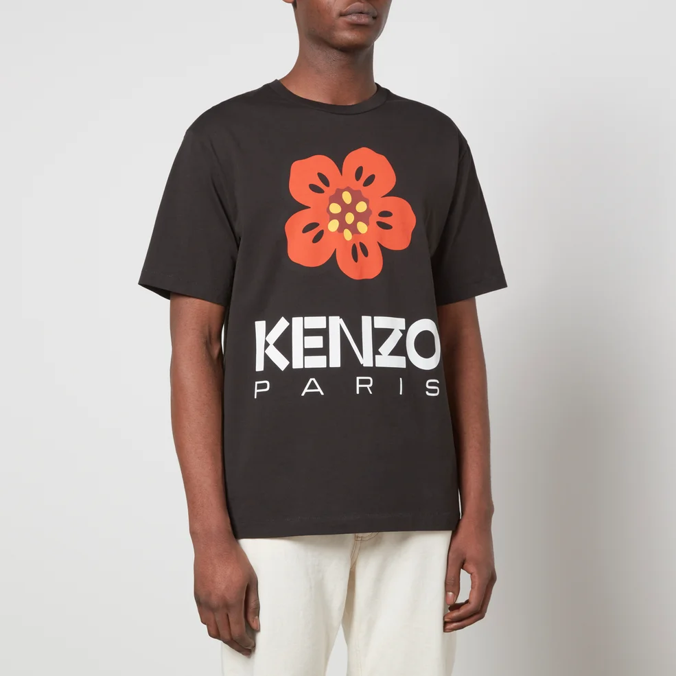 KENZO Boke Flower Logo-Printed Cotton-Jersey T-Shirt Image 1