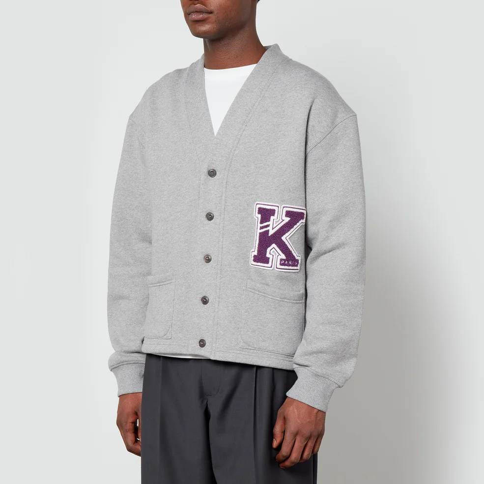 KENZO Varsity Cotton-Jersey Cardigan Image 1